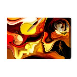 Peinture sur toile Visages Humains Abstraits – Image 2
