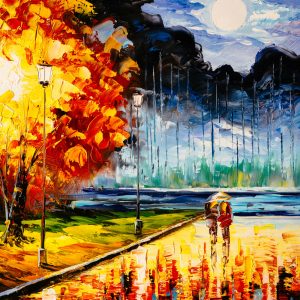 Peinture sur toile Amoureux Du Parc D'automne – Image 1