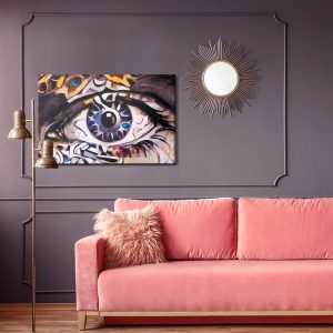 Peinture sur toile Une Peinture Abstraite De L'oeil – Image 4
