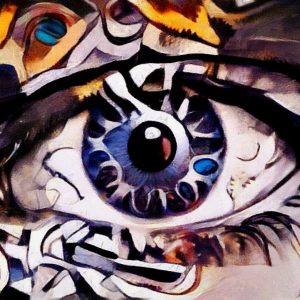 Peinture sur toile Une Peinture Abstraite De L'oeil – Image 1