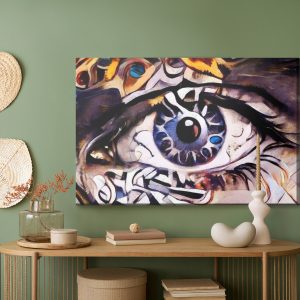 Peinture sur toile Une Peinture Abstraite De L'oeil – Image 5