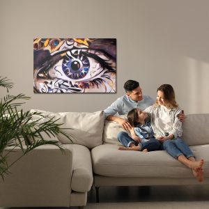Peinture sur toile Une Peinture Abstraite De L'oeil – Image 7