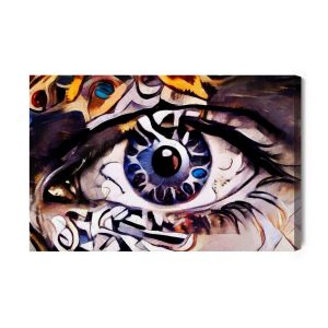 Peinture sur toile Une Peinture Abstraite De L'oeil – Image 2
