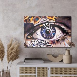 Peinture sur toile Une Peinture Abstraite De L'oeil – Image 3