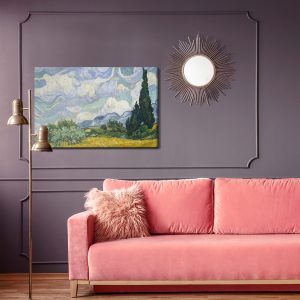 Peinture sur toile Vincent Van Gogh "Champ De Blé Aux Cyprès" Reproduction – Image 4
