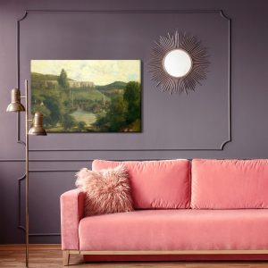 Peinture sur toile Reproduction "Vue D'ornans" De Gustave Courbet – Image 4