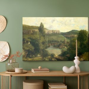Peinture sur toile Reproduction "Vue D'ornans" De Gustave Courbet – Image 5