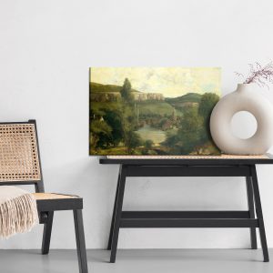 Peinture sur toile Reproduction "Vue D'ornans" De Gustave Courbet – Image 6