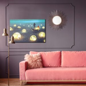 Peinture sur toile Pêche Aux Lunes En Mer – Image 4