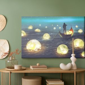 Peinture sur toile Pêche Aux Lunes En Mer – Image 5