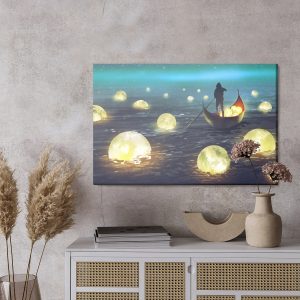 Peinture sur toile Pêche Aux Lunes En Mer – Image 3