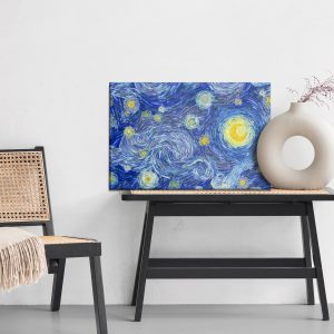 Peinture sur toile Nuit Étoilée À La Manière De Vincent Van Gogh – Image 6