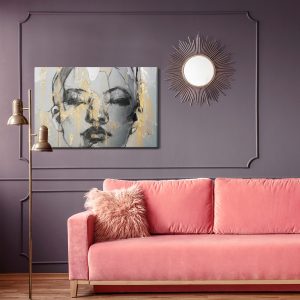 Peinture sur toile Portrait Artistique D'une Femme – Image 4