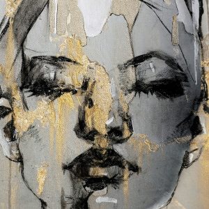 Peinture sur toile Portrait Artistique D'une Femme – Image 1