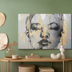 Peinture sur toile Portrait Artistique D'une Femme – Image 5