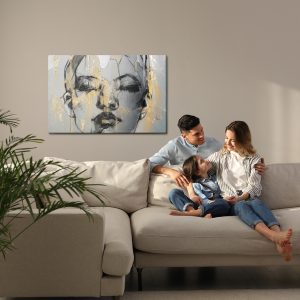 Peinture sur toile Portrait Artistique D'une Femme – Image 7