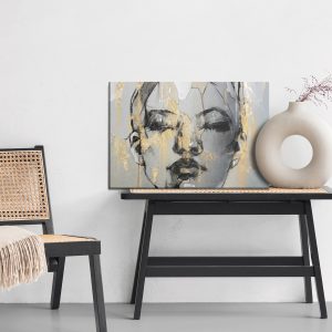 Peinture sur toile Portrait Artistique D'une Femme – Image 6