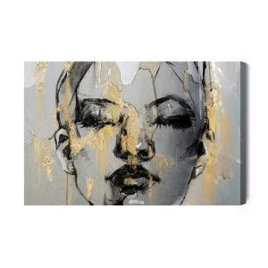Peinture sur toile Portrait Artistique D'une Femme – Image 2