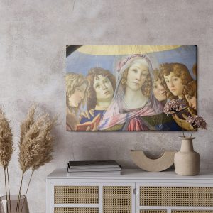 Peinture sur toile Sandro Botticelli "Vierge De La Pomergate" Reproduction – Image 3