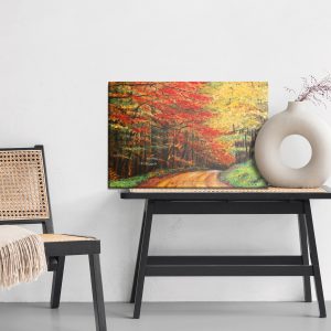 Peinture sur toile Chemin Dans La Forêt D'automne – Image 6