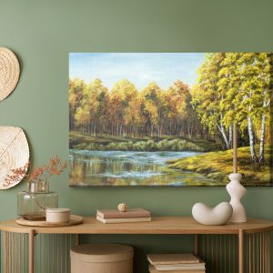 Peinture sur toile Paysage Avec Un Lac – Image 5