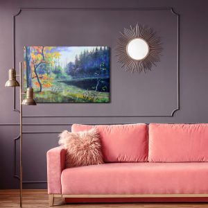 Peinture sur toile Forêt D'automne Le Soir – Image 4