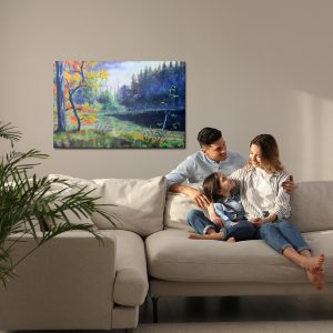 Peinture sur toile Forêt D'automne Le Soir – Image 7