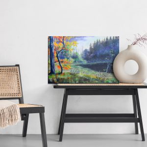 Peinture sur toile Forêt D'automne Le Soir – Image 6