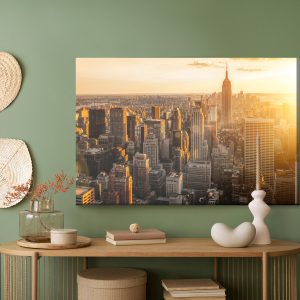 Peinture sur toile Coucher De Soleil À New York – Image 5