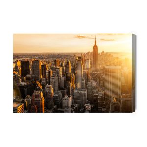 Peinture sur toile Coucher De Soleil À New York – Image 2