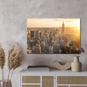 Peinture sur toile Coucher De Soleil À New York – Image 3