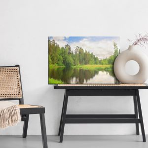 Peinture sur toile Paysage Forestier Avec Lac – Image 6