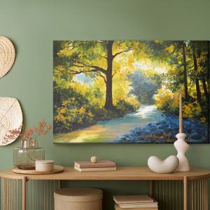 Peinture sur toile Un Paysage Forestier Comme Peint – Image 5
