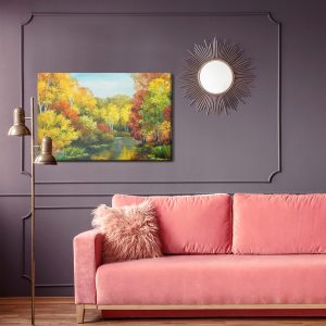 Peinture sur toile Forêt Aux Couleurs D'automne – Image 4