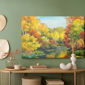 Peinture sur toile Forêt Aux Couleurs D'automne – Image 5