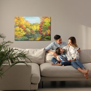 Peinture sur toile Forêt Aux Couleurs D'automne – Image 7