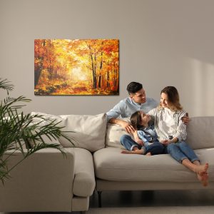 Peinture sur toile Forêt Aux Couleurs D'automne – Image 7