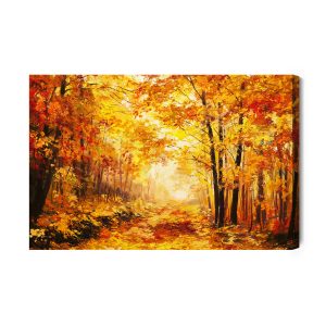 Peinture sur toile Forêt Aux Couleurs D'automne – Image 2