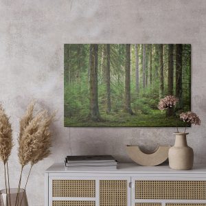Peinture sur toile Vue 3D De La Forêt – Image 3