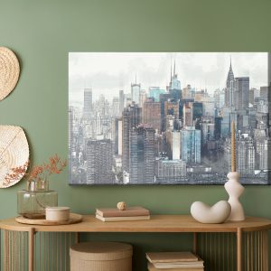 Peinture sur toile Panorama De La Ville De New York – Image 5
