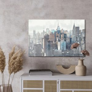 Peinture sur toile Panorama De La Ville De New York – Image 3