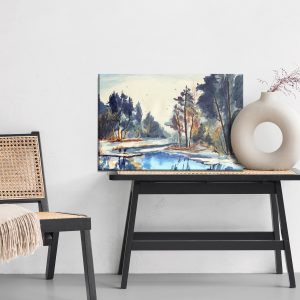 Peinture sur toile Un Paysage D'hiver Comme Peint – Image 6
