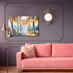 Peinture sur toile Paysage Forestier Coloré – Image 4