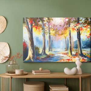 Peinture sur toile Paysage Forestier Coloré – Image 5