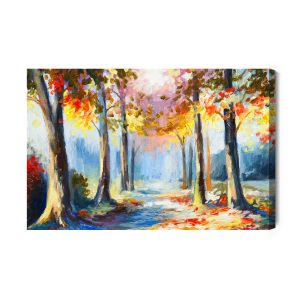 Peinture sur toile Paysage Forestier Coloré – Image 2