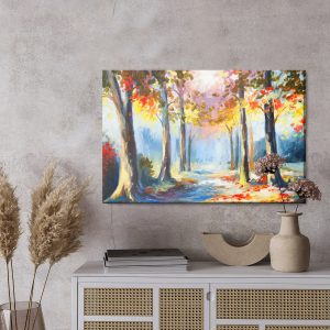 Peinture sur toile Paysage Forestier Coloré – Image 3