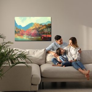 Peinture sur toile Paysage D'automne Comme Peint – Image 7