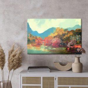 Peinture sur toile Paysage D'automne Comme Peint – Image 3
