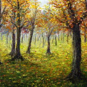 Peinture sur toile Paysage De Forêt D'automne – Image 1