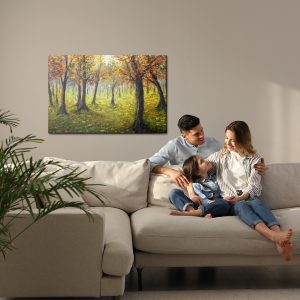 Peinture sur toile Paysage De Forêt D'automne – Image 7